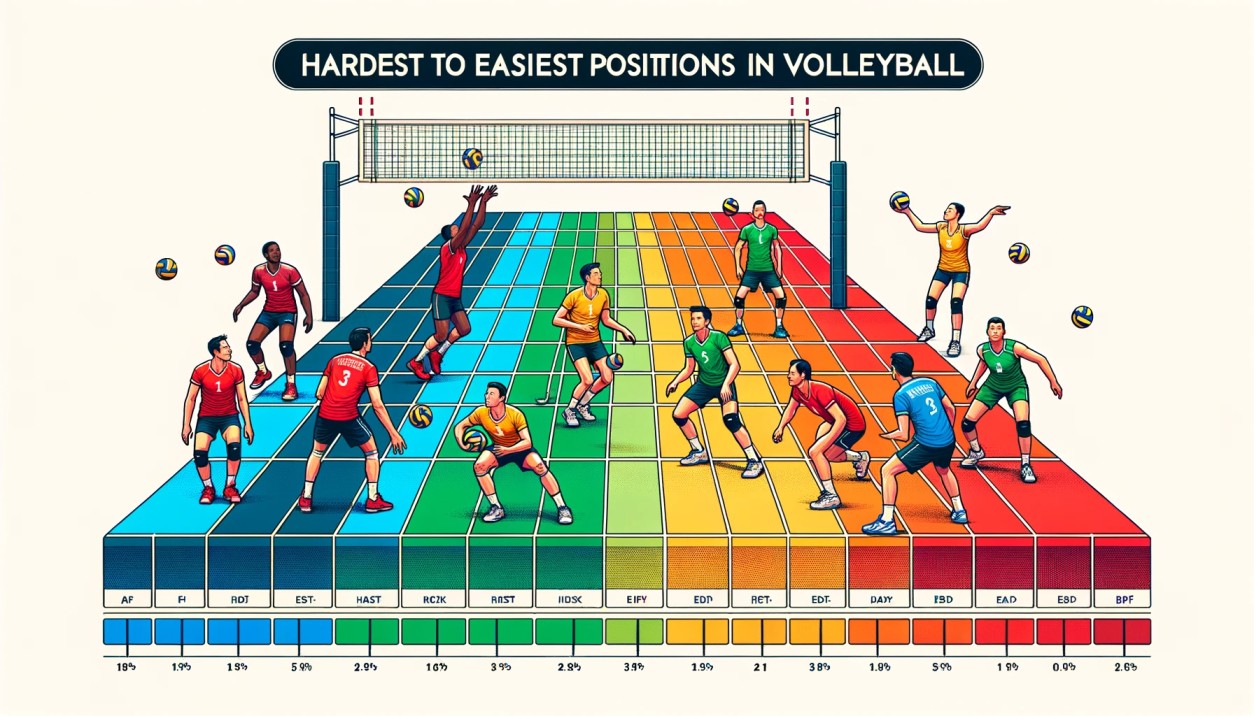 Hardest to Easiest Positions in Volleyball